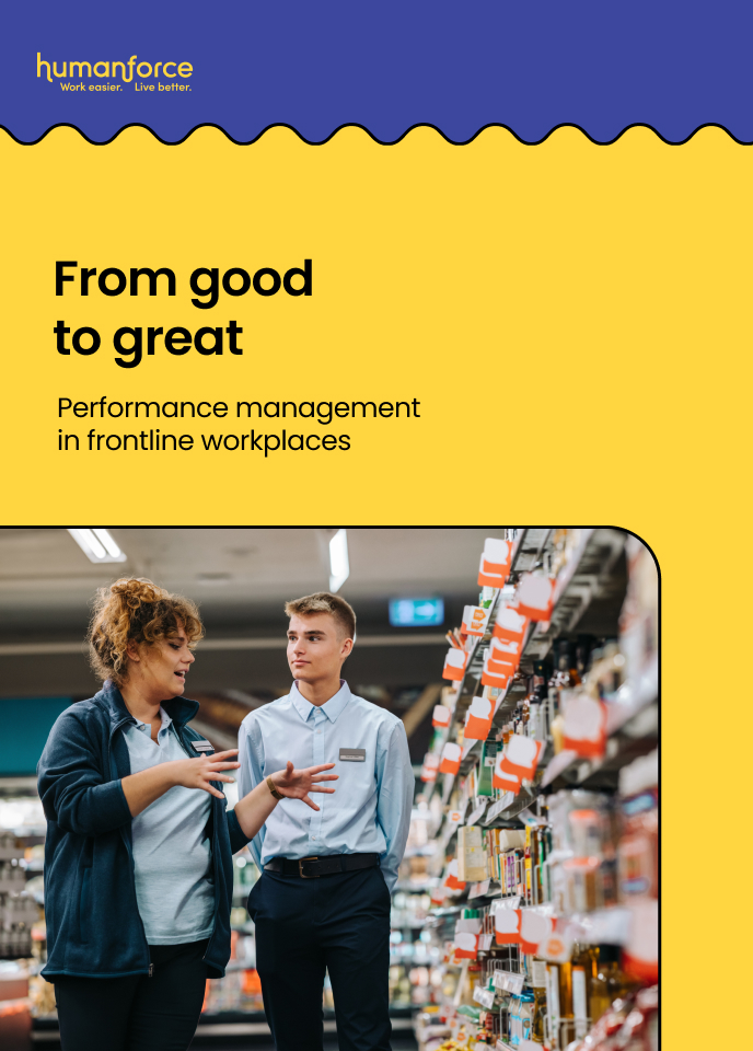 Performance management in frontline workplaces